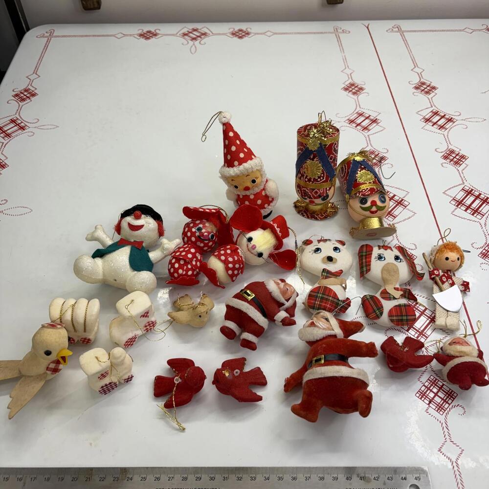 MCM Japan made Christmas ornament bundle of 20 vintage 1960s